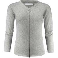 James Harvest Women's Knitted Cardigan in Grey | Size: Small