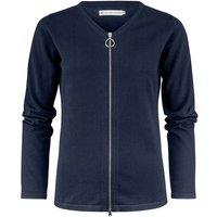 James Harvest Women's Knitted Cardigan in Navy | Size: XS
