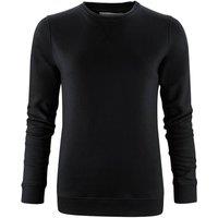 James Harvest Women's Alder Crew Neck Sweatshirt in Black | Size: Large