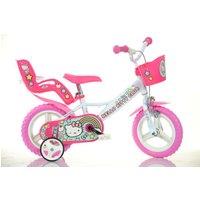 Dino Bikes Women's Hello Kitty Bike with Doll Carrier 12 Wheel - White