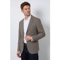 Burton Men's Brown Heritage Check Patch Pocket Tailored Fit Blazer | Size: 36R