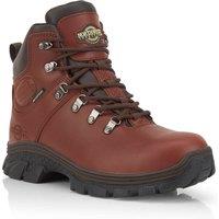 Northwest Territory Men's Teslin Premium Leather Waterproof Hiking Boots in Brown | Size: 11