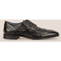 Oswin Hyde Men's Miles Leather Derby Brogue in Black | Size: 7
