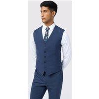 Ted Baker Men's Performance Panama Waistcoat in Blue | Size: 54R