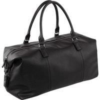 Quadra Men's Nuhide Weekender Duffle Bag in Black