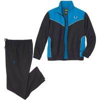 Atlas for Men Men's Microfibre Tracksuit in Black | Size: 5XL