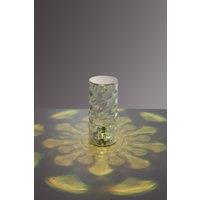 Living and Home Crystal Diamond RGB LED Table Lamp with Remote Control