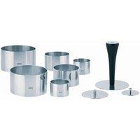 Gefu FORMIDABLE Stainless Steel Cooking & Decorating Rings Set in Silver