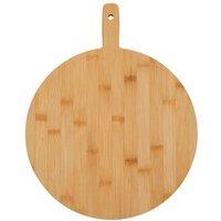 Orsina Bamboo Wood Chopping Board, Natural Wood Round Chopping Board For Kitchen Counter Top, Wood Chopping Board in Gold
