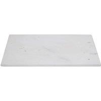 Orsina Rectangular White Marble Chopping & Serving Board, Durable Natural Stone Board For Kitchen Use