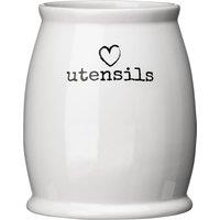 Orsina Charm Utensil Jar in White