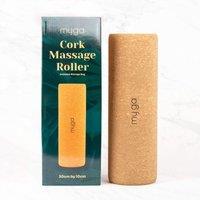 Myga Cork Massage Roller 10 X 30cm in Brown | Size: 10 X 30 cm
