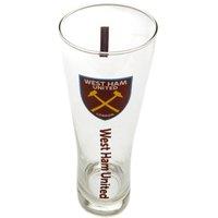 West Ham United FC Official Tall Beer Glass in Clear