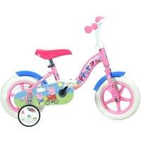 Dino Bikes Dino Peppa Pig 10 Inch Bicycle in White | Size: 2-4 Years