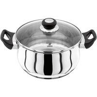 Judge Vista, 24cm Casserole, 4L in Metallic Silver