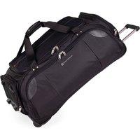 Gino Ferrari Lightweight Wheeled Holdall Duffel Bag with Stress Tested Skate Wheels in Black | Size: Large