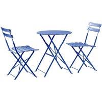 Harbour Housewares 2 Seater Sussex Bistro Set Round in Navy