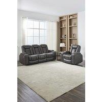 More4Homes Ashton Electric Recliner 1+3 Seater Sofa Set Technology Fabric With Built-In Plugs & Usb-C Charging in Grey