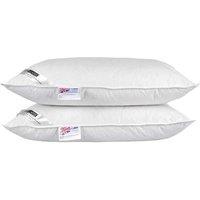 Homescapes White Duck Feather & Down Pillow Pair
