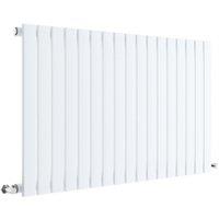 Balterley Lucia Square Horizontal Single Panel Radiator, 600 x 992mm Satin White