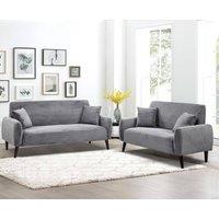 Comfy Living Ltd Grey Jumbo Cord 3 Seat 2 Seat Sofa Set