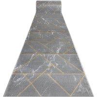 RugsX Exclusive Emerald Runner in Grey | Size: 80 cm x 310 cm