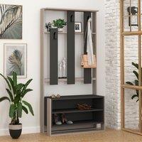 Decortie 'Chester' Modern Wall-Mounted Hall Tree 180cm | Size: 2 Pack