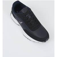 Brave Soul Men's Faux Suede Trainers in Navy | Size: 10