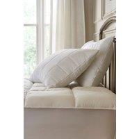 Hotel Pure Luxury Premium Suite Waterproof Mattress Topper & Pillow Protector Set in White | Size: Double