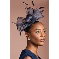 Coast Women's Bow & Feather Fascinator in Navy