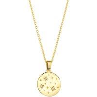 Spero London Women's Fine Celestial Diamond Pendant Sterling Silver Necklace in Gold