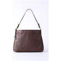 Lakeland Leather Women's 'Howgill' Leather Hobo Bag in Chocolate