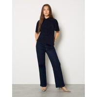 GWD by GEORGE W. DAVIES Women's GWD Dixie Dark Indigo Straight Leg Denim Jean | Size: 18