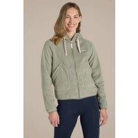 Craghoppers Women's Grainne Hooded Full Zip Fleece Jacket in Olive | Size: 10