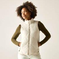 Regatta Women's Carlotte Water-Repellent Quilted Gilet in Ecru | Size: 18