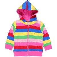 Toby Tiger Pink Multi Stripe Hoodie | Size: 12-18 m