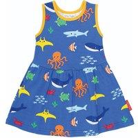 Toby Tiger Sealife Print Summer Dress | Size: 12-18 m