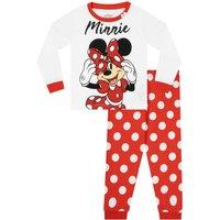 Disney Girl's Minnie Mouse Pyjamas for Girls in Red | Size: 5-6 Years