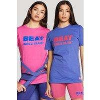 Beat Girlz Club Girl's Two Pack Salto T-shirts in Bright Pink | Size: 11-12 Years