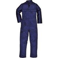 Portwest Men's Euro Work Polycotton Coverall (S999) Workwear Pack of 2 in Navy | Size: 3XL