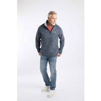 Weird Fish Men's Newark 1/4 Zip Grid Fleece in Mid Navy | Size: 3XL