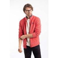 Weird Fish Men's Shires Full Zip Grid Fleece in Scarlet | Size: 4XL