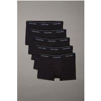 Calvin Klein Men's Trunk 5Pk Black W/ Black | Size: Small