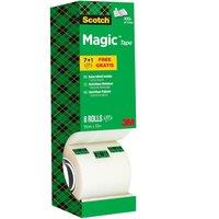 Scotch Magic Tape Value Pack 19mm x 33m 8 Rolls/Pack in Clear