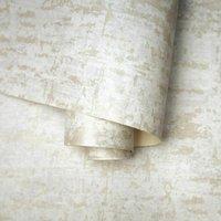 Holden Decor Loft Texture Industrial Concrete Stone Distressed Metallic Wallpaper in Gold