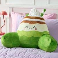 OHS Mandy the Matcha Cuddle Cushion Novelty Reading Pillow in Green