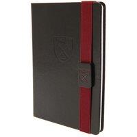 West Ham United FC Premium Banded Faux Leather Notebook in Maroon