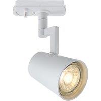 Nordlux Modern Indoor Track Spot Light White Aluminium GU10 Adjustable Head - Mains Powered, IP20
