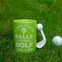 Boxer Gifts Men's Novelty Golf Mug - It Takes Balls - Funny Gifts
