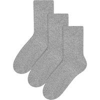 Steven Men's 3 Pack Warm Wool Dress Socks in Light Grey | Size: 9-11